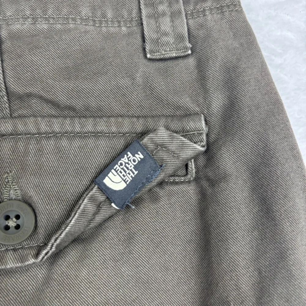 The North Face Tekware Cargo Shorts Mens 38 Brown Cotton Twill Hiking Utility